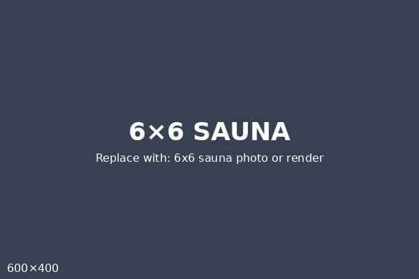 6×6 Sauna