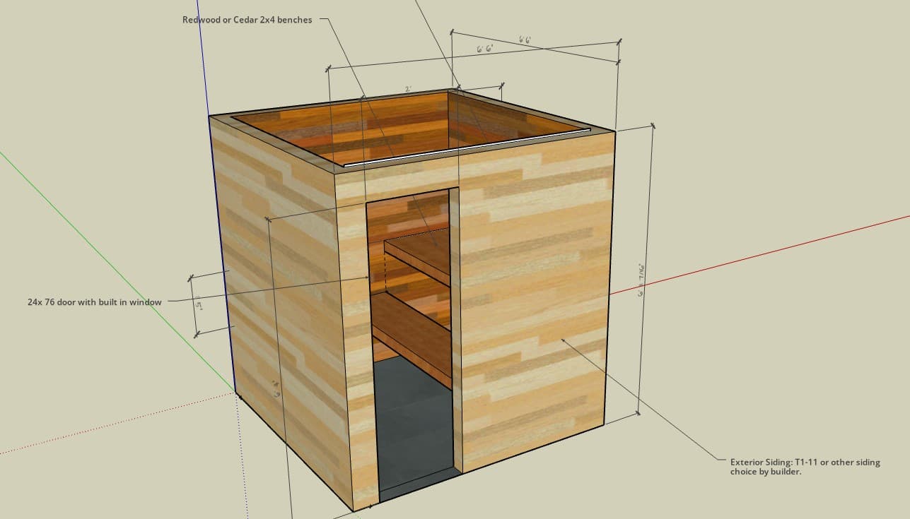 Beautiful sauna design